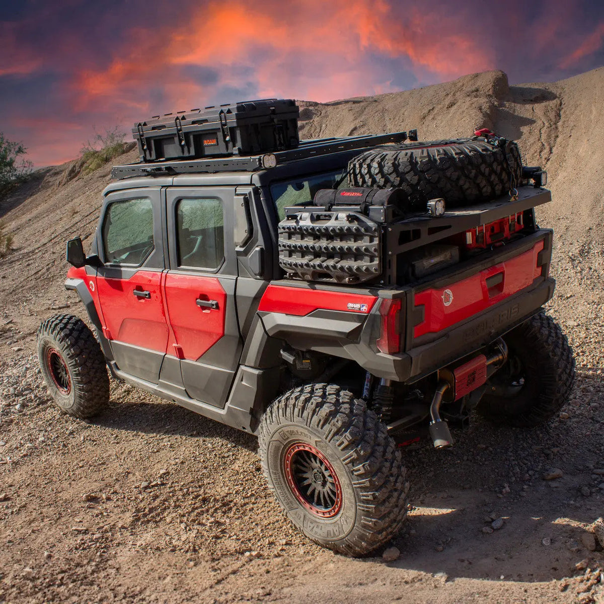 SDR Motorsports X-Plorer Bed Rack Molle Side Panel Kit for Polaris Xpedition