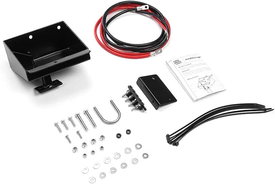 Photo of Kemimoto Battery Relocation Kit for Sportsman 450 570 with Battery Box Wires by Kemimoto - Premium for UTVs / Side by Sides