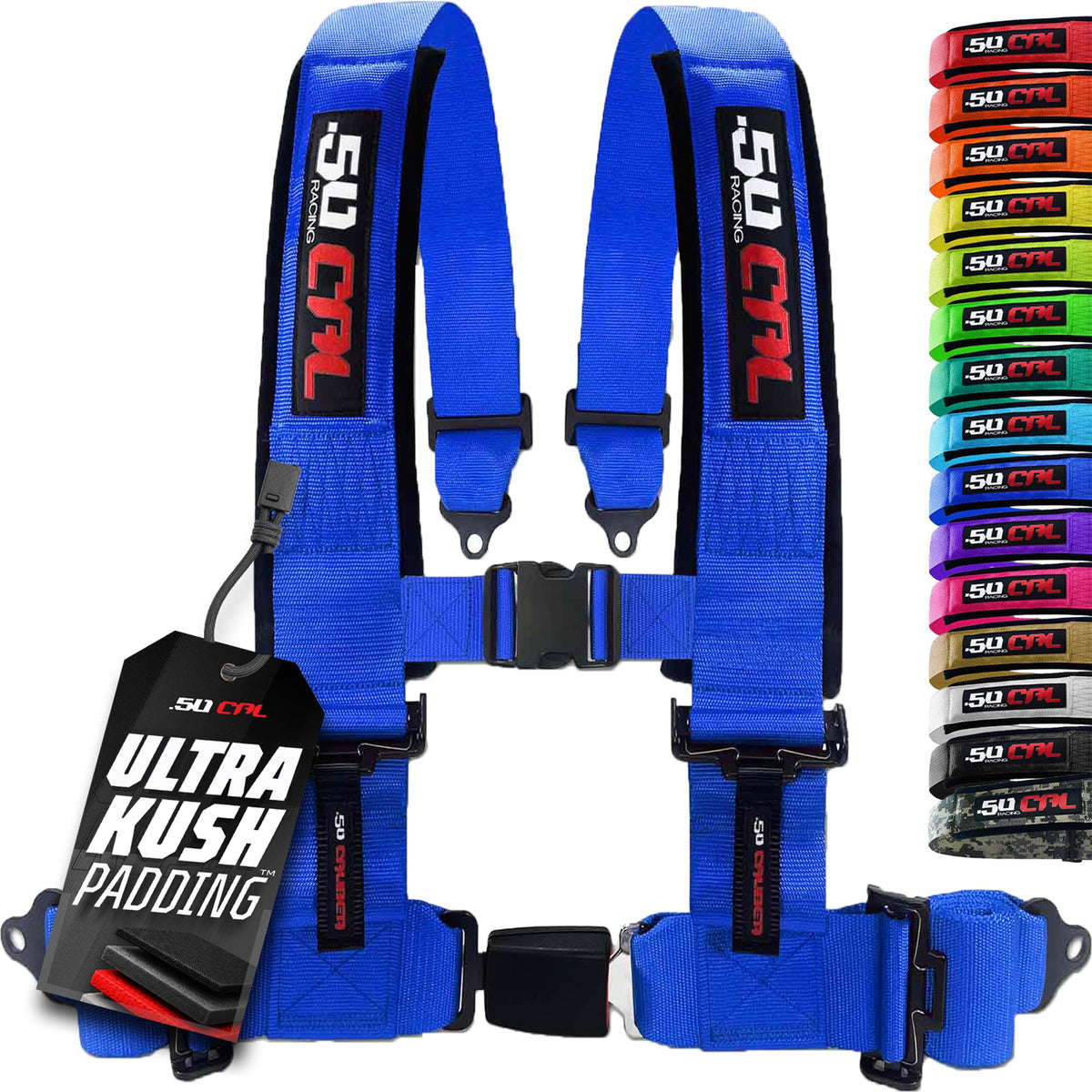 4-Point UTV Harness with Push-Button Release | 50 Caliber Racing