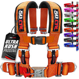 50 Caliber Racing 2-inch 4-point UTV harness in Orange — product view