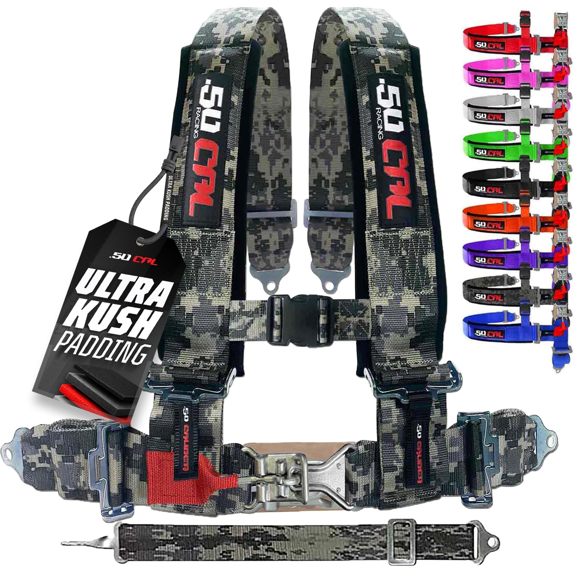 50 Caliber Racing 2" 5-Point UTV Harness with Anti-Submarine Strap