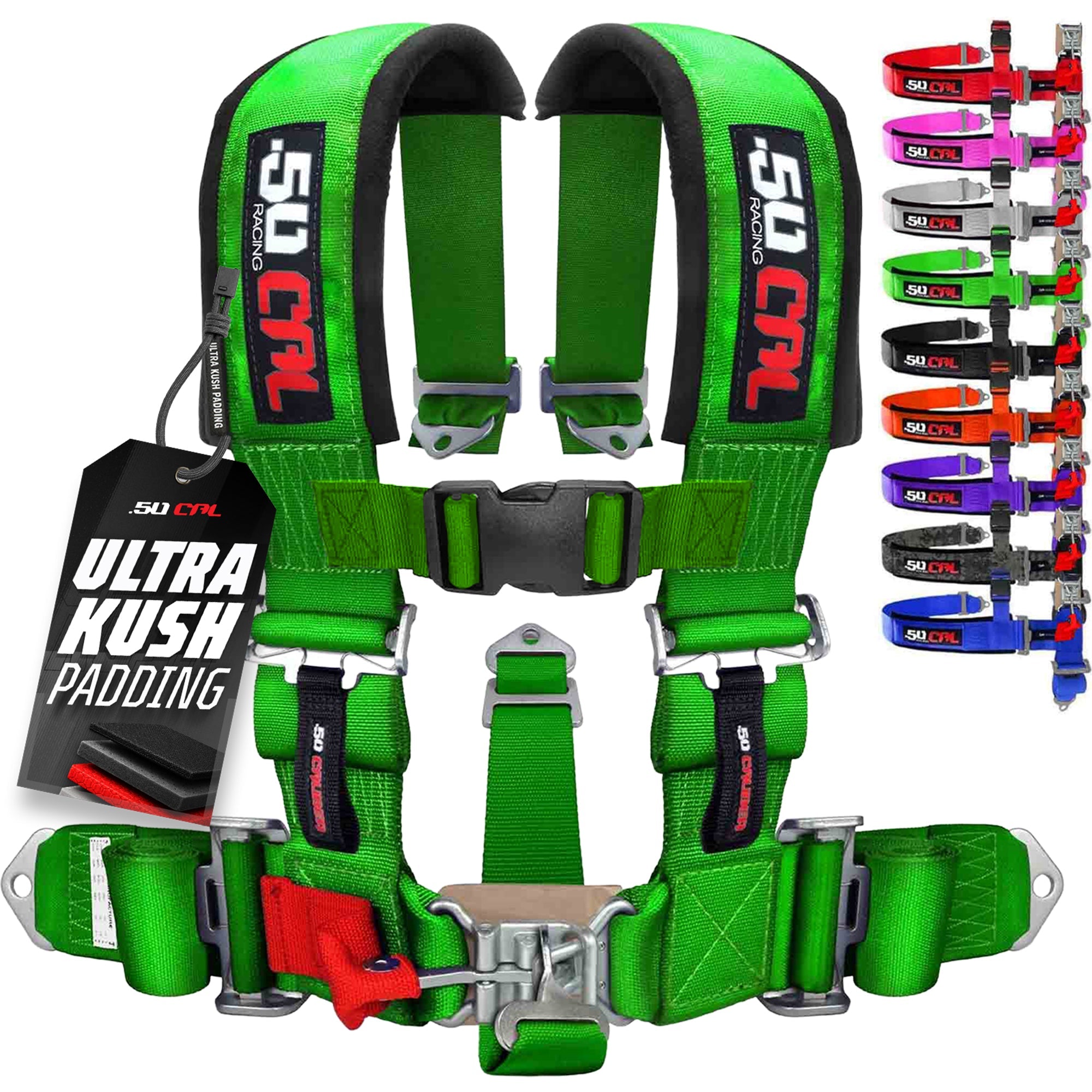 50 Caliber Racing 3" 5-Point UTV Harness | Anti-Submarine Strap | 9 Colors