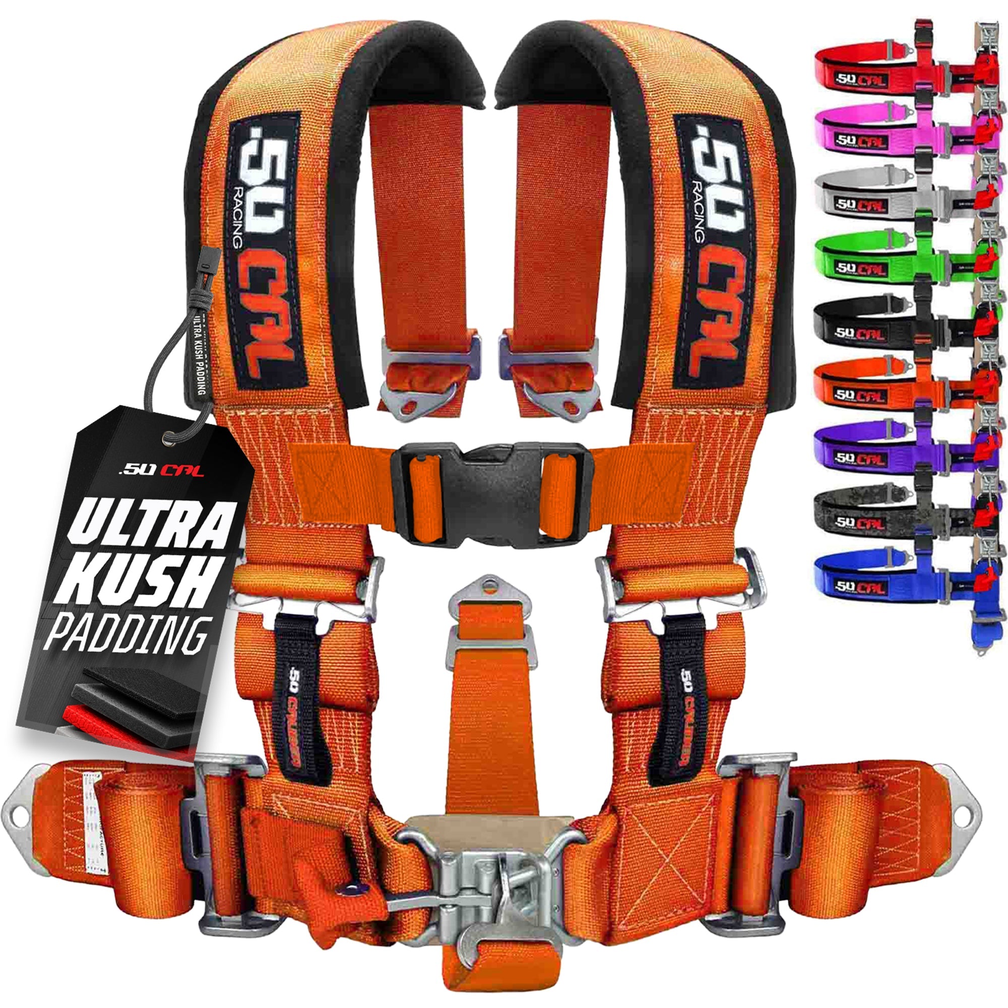 50 Caliber Racing 3" 5-Point UTV Harness | Anti-Submarine Strap | 9 Colors