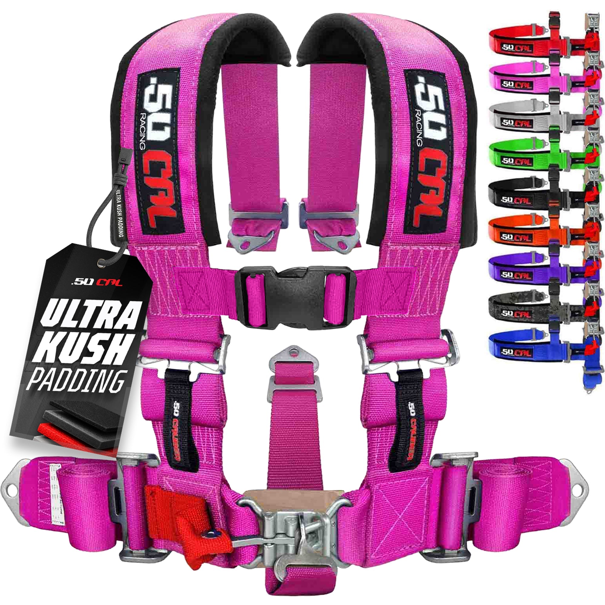 50 Caliber Racing 3" 5-Point UTV Harness | Anti-Submarine Strap | 9 Colors