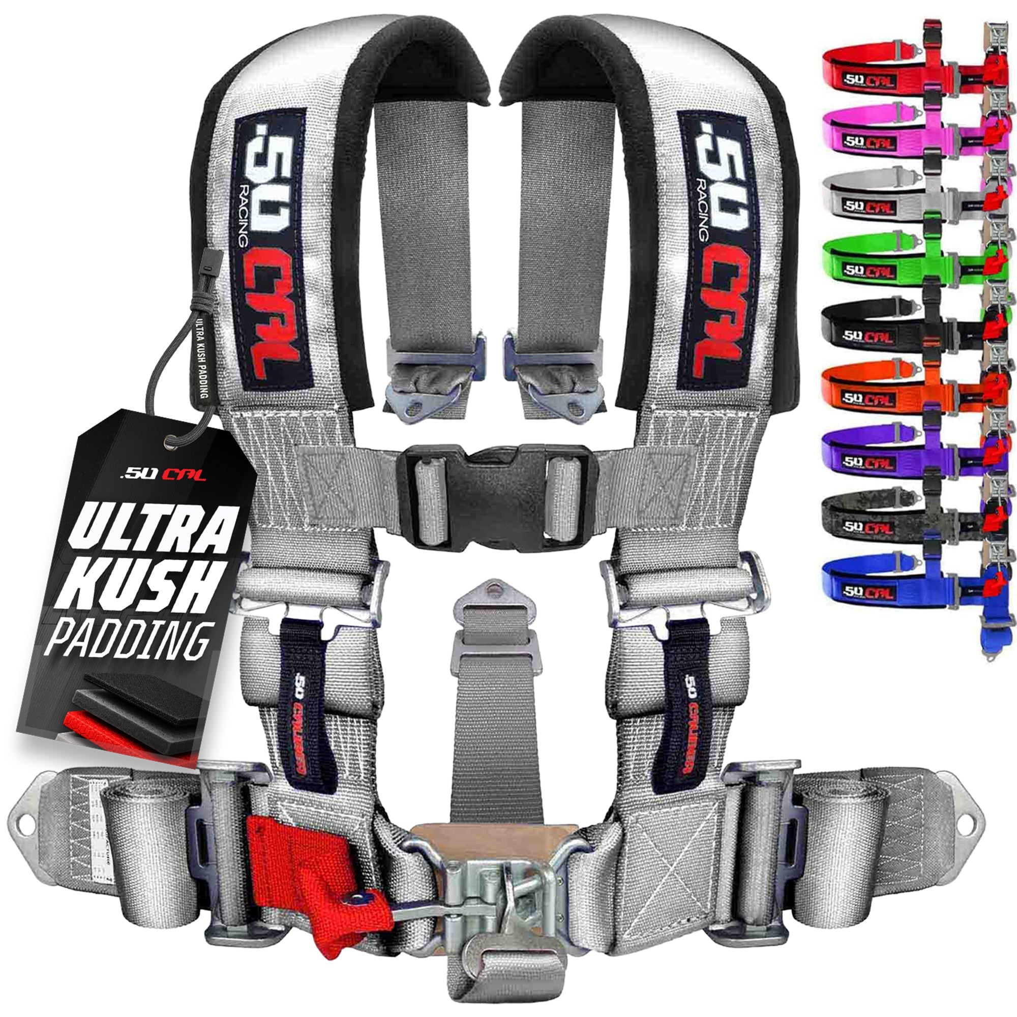 50 Caliber Racing 3" 5-Point UTV Harness | Anti-Submarine Strap | 9 Colors