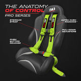 4-Point UTV Harness with Push-Button Release | 50 Caliber Racing