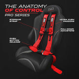 4-Point UTV Harness with Push-Button Release | 50 Caliber Racing