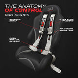 4-Point UTV Harness with Push-Button Release | 50 Caliber Racing