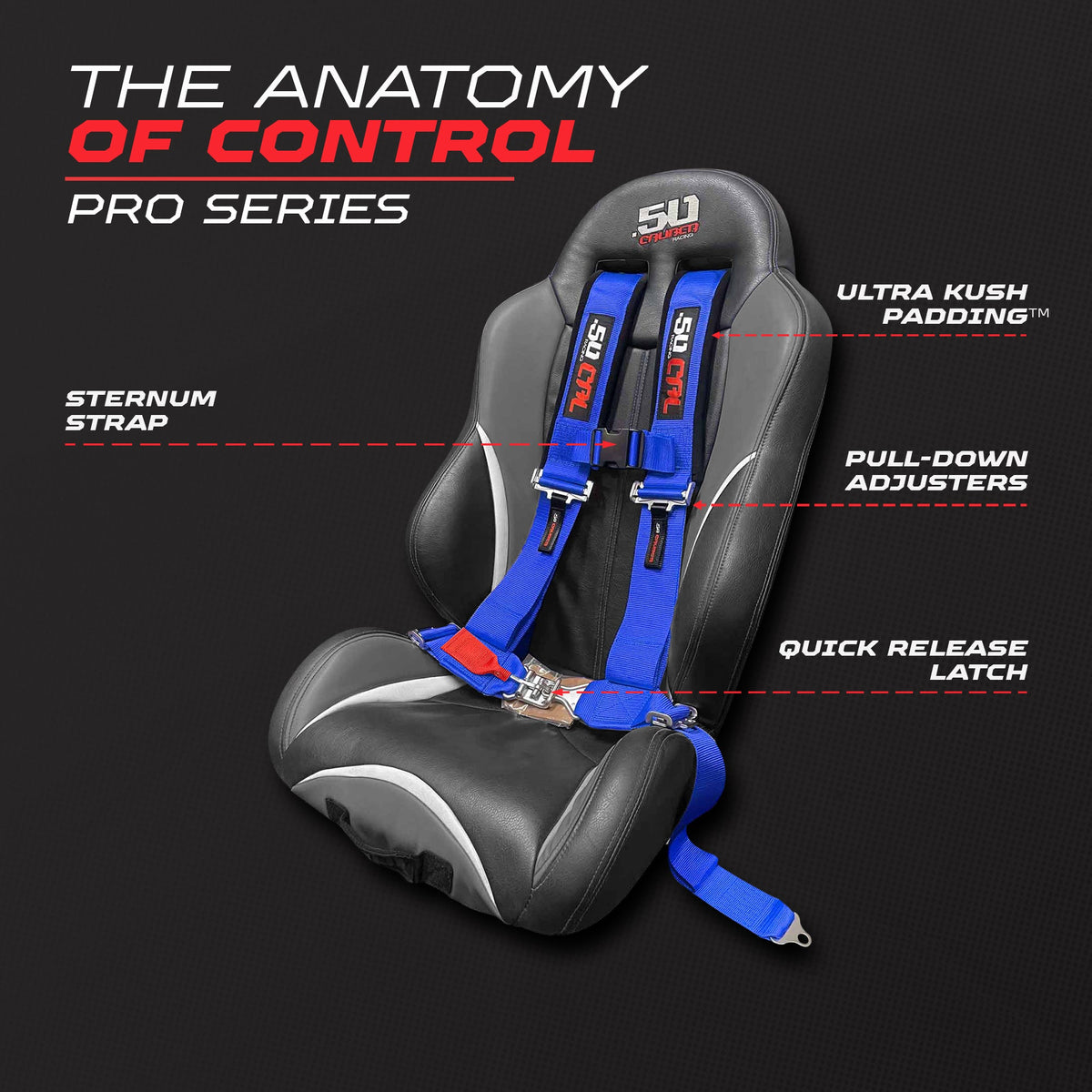 Pro Series 3" 4-Point Race-Latch UTV Harness