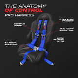 50 Caliber Racing 2" 5-Point UTV Harness with Anti-Submarine Strap