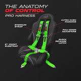 50 Caliber Racing 3" 5-Point UTV Harness | Anti-Submarine Strap | 9 Colors