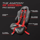 Pro Series 2" 5-Point Race-Latch UTV Harness
