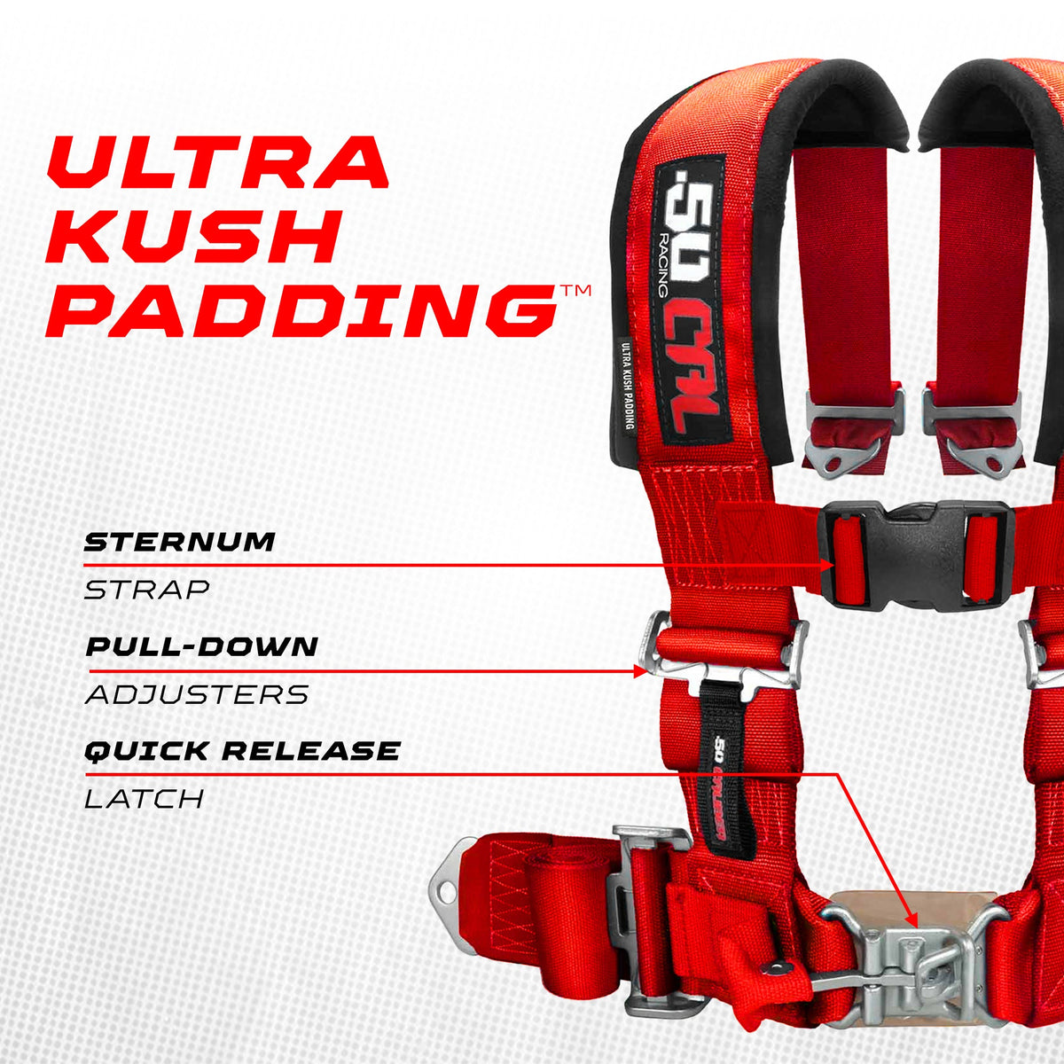 Pro Series 3" 4-Point Race-Latch UTV Harness