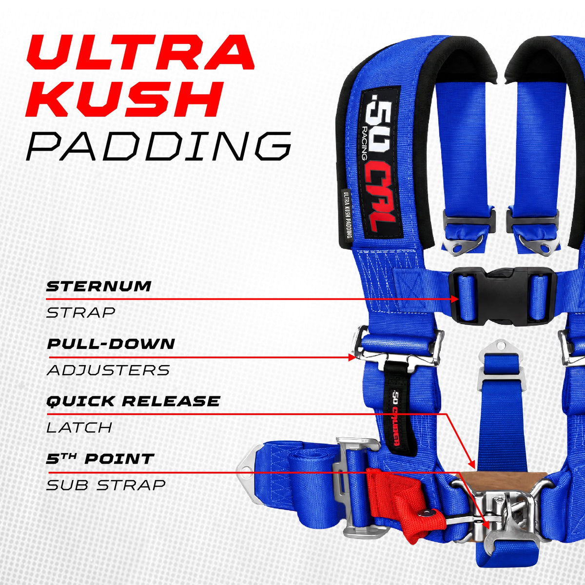 Pro Series 3" 5-Point Race-Latch UTV Harness - product image 33
