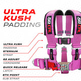 50 Caliber Pro Series 3" 5-Point Race-Latch UTV Harness