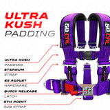 50 Caliber Racing 3" 5-Point UTV Harness | Anti-Submarine Strap | 9 Colors
