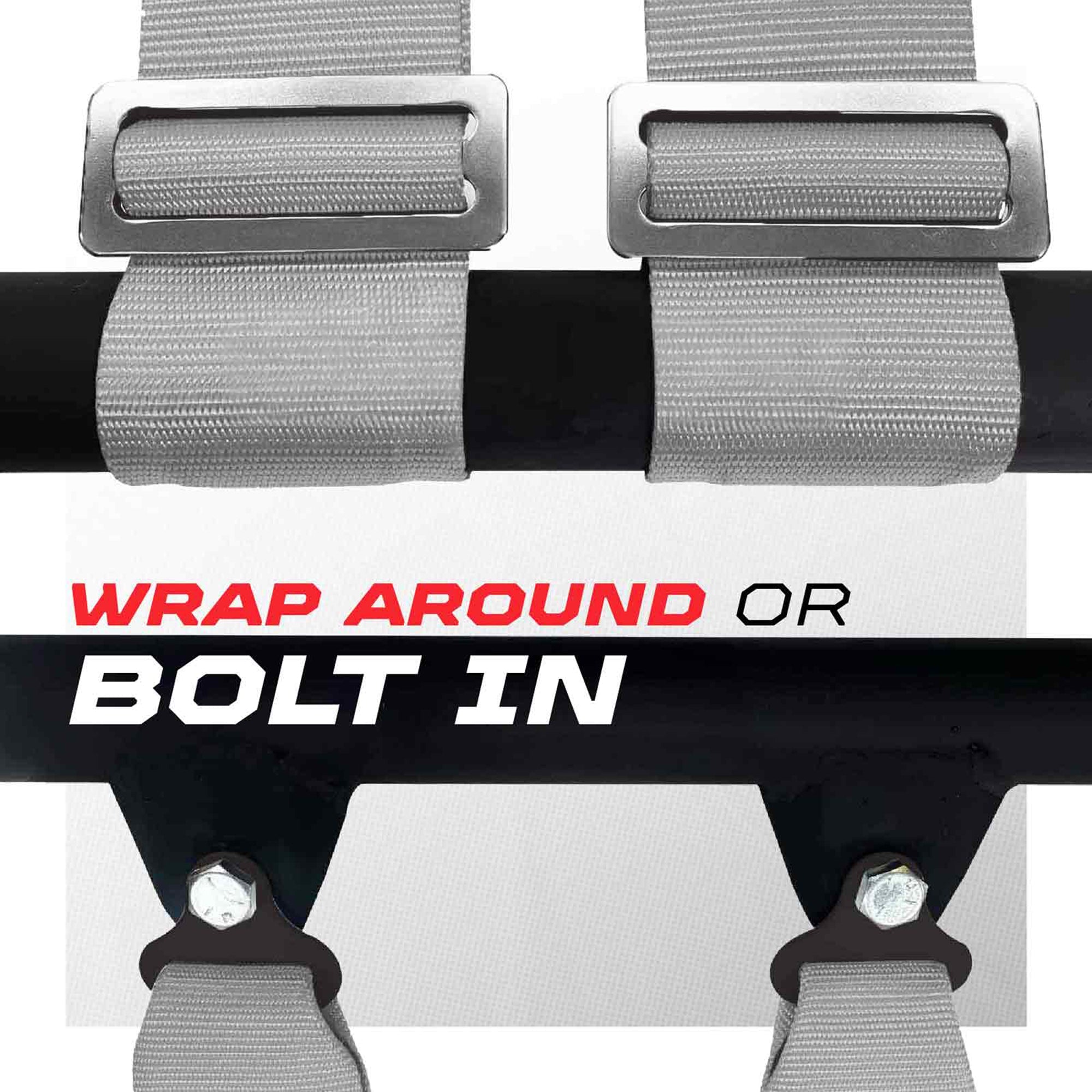 50 Caliber Racing 3" 4-Point UTV Harness | Latch & Link Quick Release | 9 Colors
