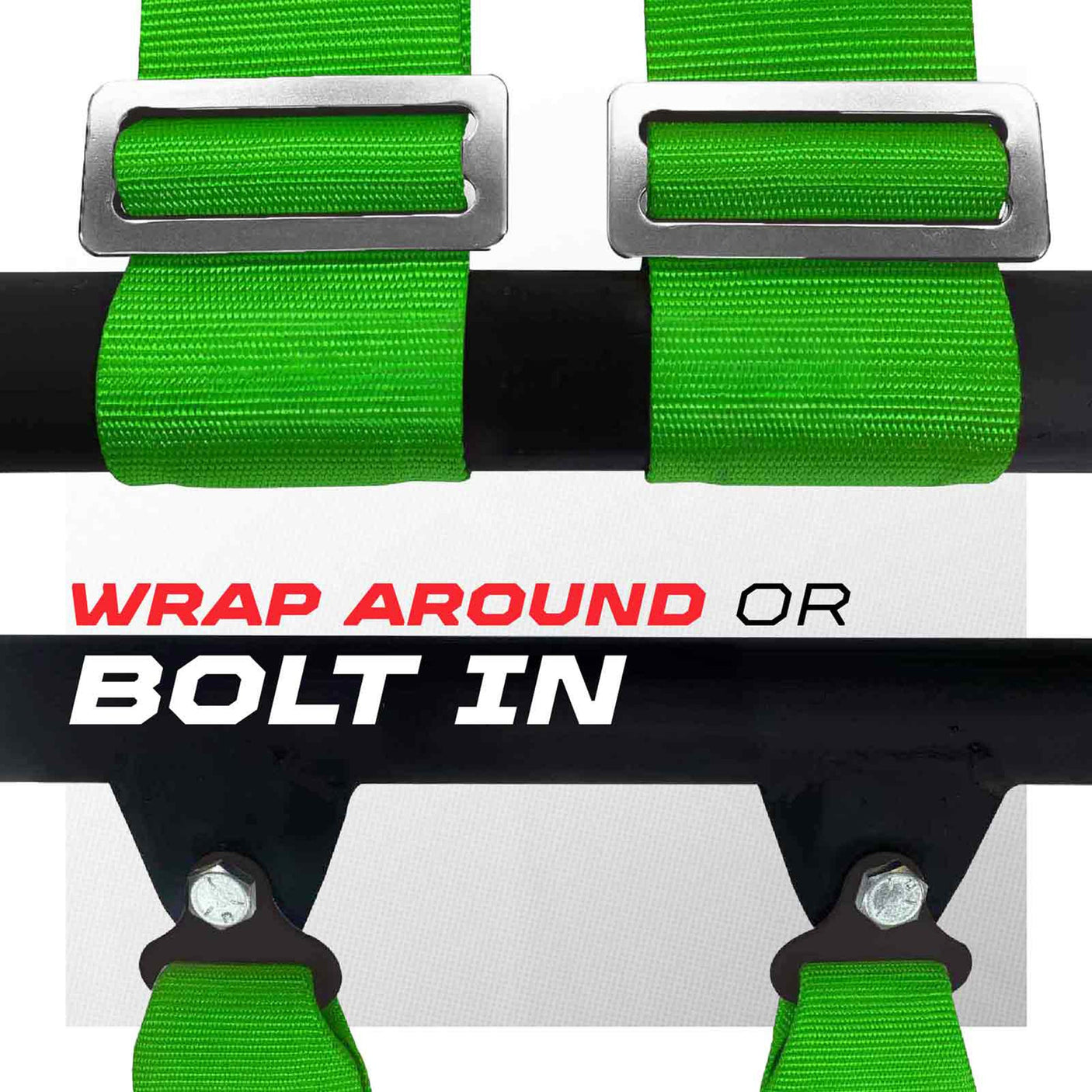 50 Caliber Racing 2" 5-Point UTV Harness with Anti-Submarine Strap