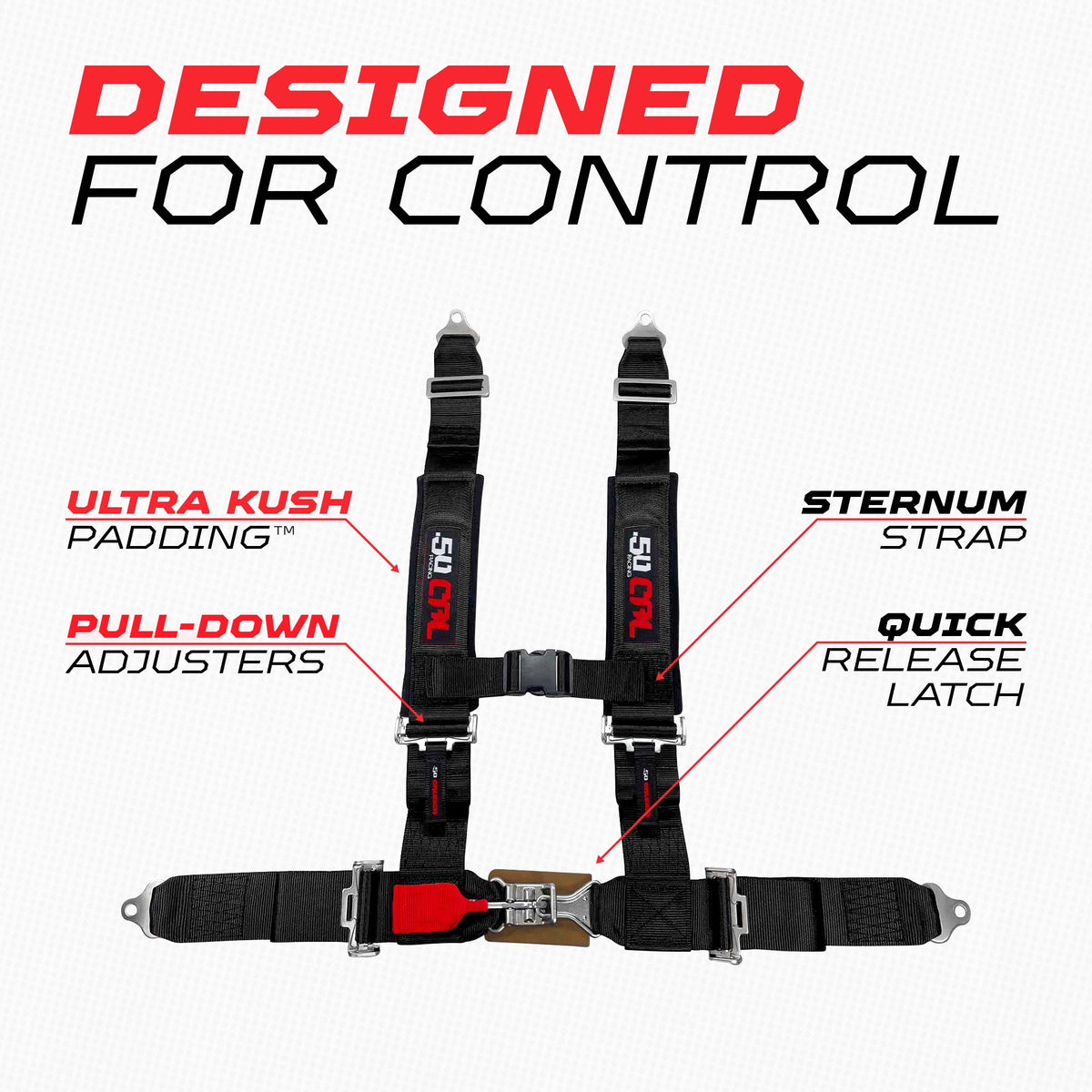Pro Series 3" 4-Point Race-Latch UTV Harness