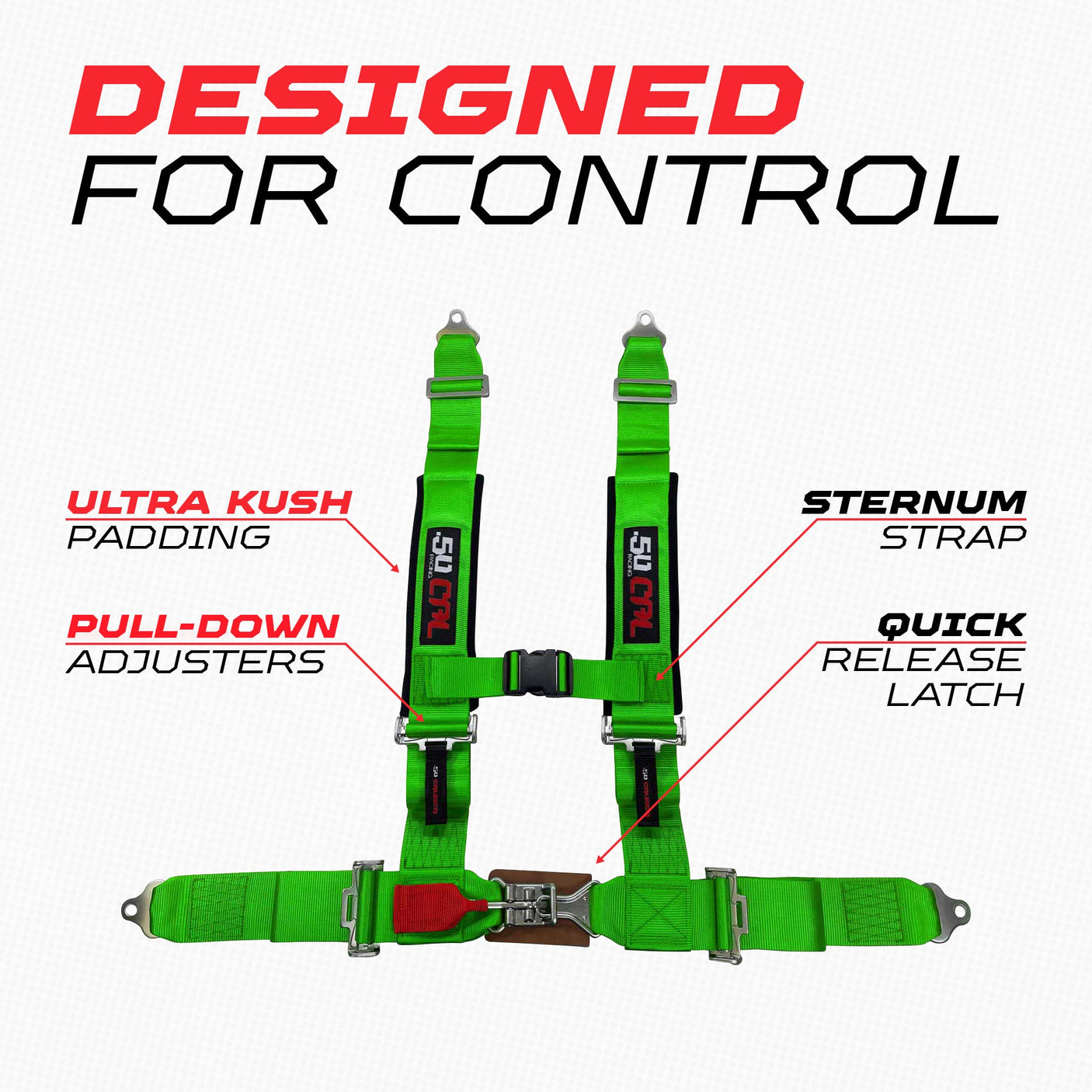 50 Caliber Universal 3" 4-Point Harness
