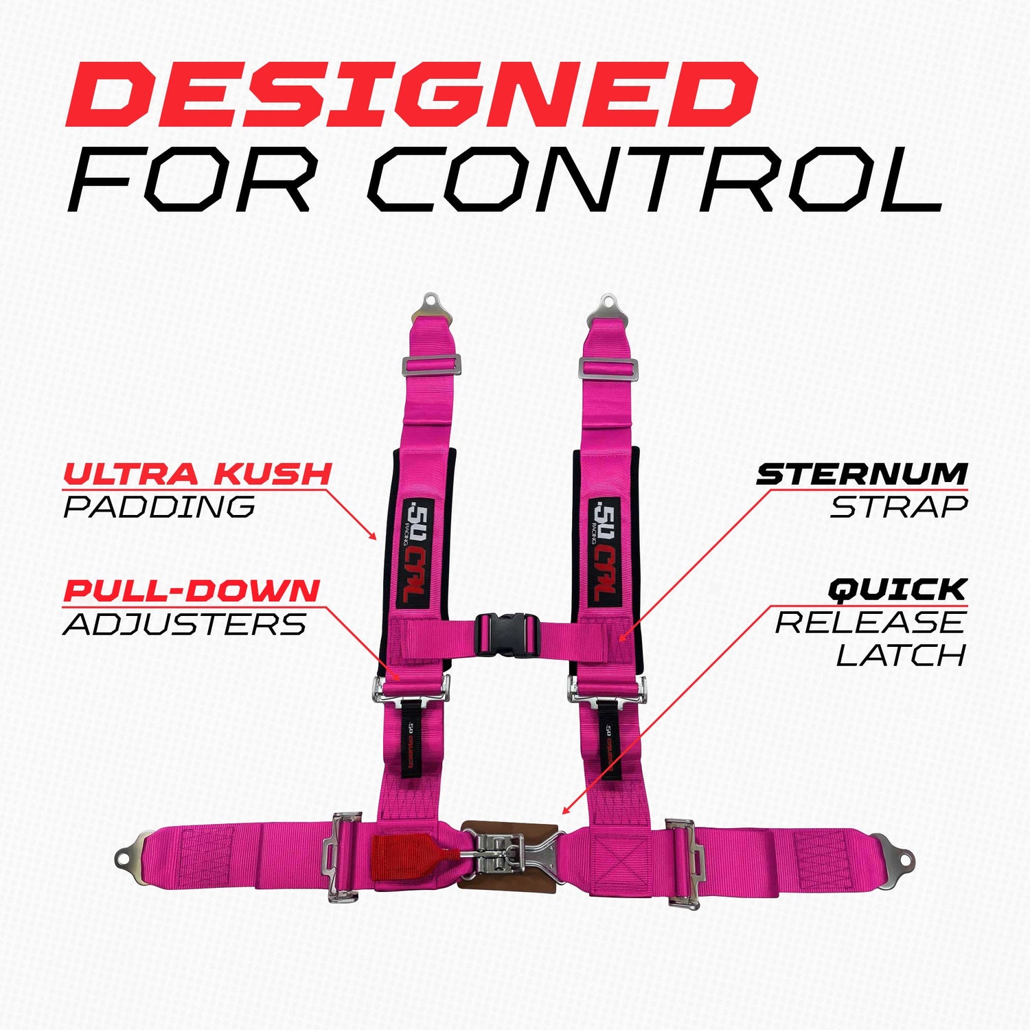 50 Caliber Universal 3" 4-Point Harness
