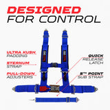 50 Caliber Pro Series 2" 5-Point Race-Latch UTV Harness