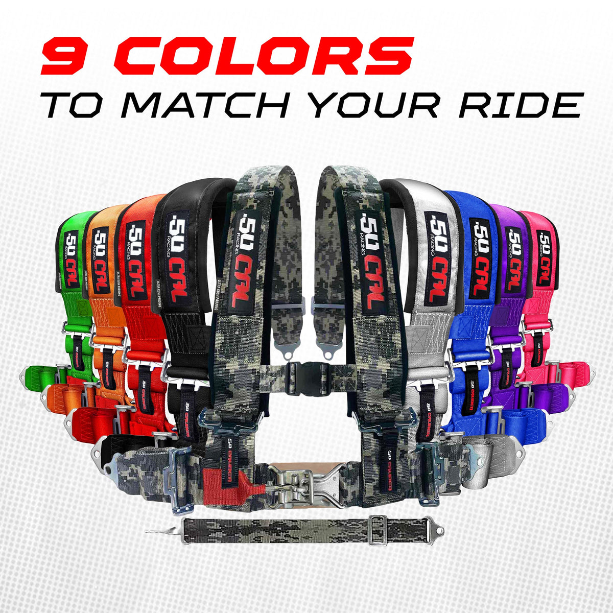 Pro Series 2" 5-Point Race-Latch UTV Harness