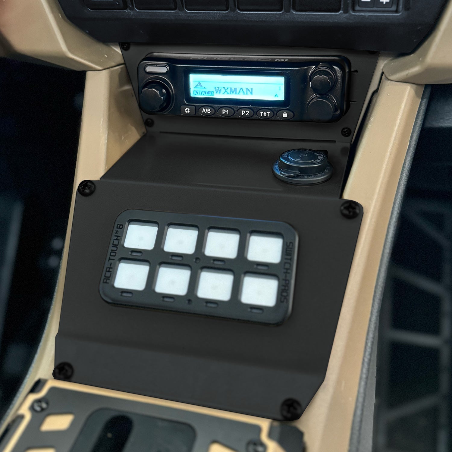 Photo of Lower Accessory Panel for 2025 Polaris RZR Pro XP, Pro R, and Pro S Radio Mount by Rugged Radios - Premium for UTVs / Side by Sides