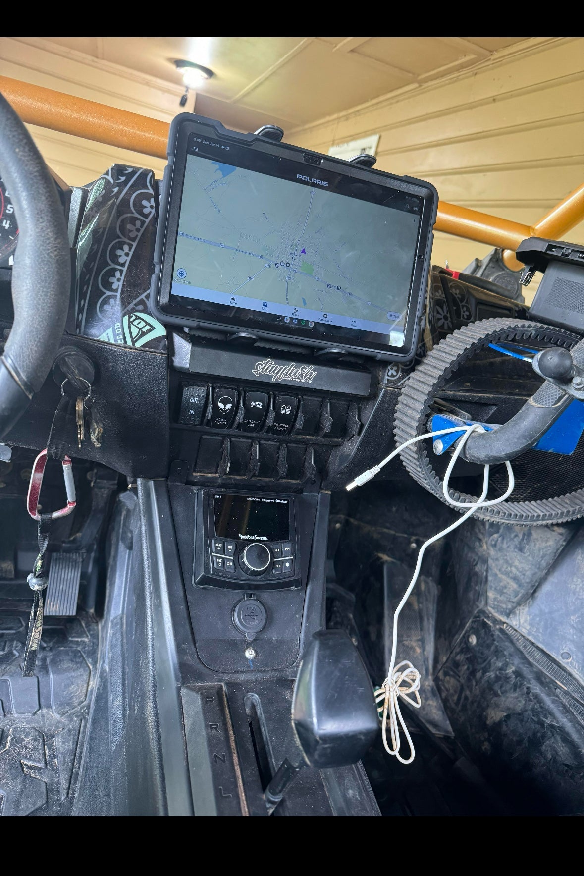 Photo of SFM Pro/R Lower Head Unit Mount by StayFlush Motorsports - Premium for UTVs / Side by Sides