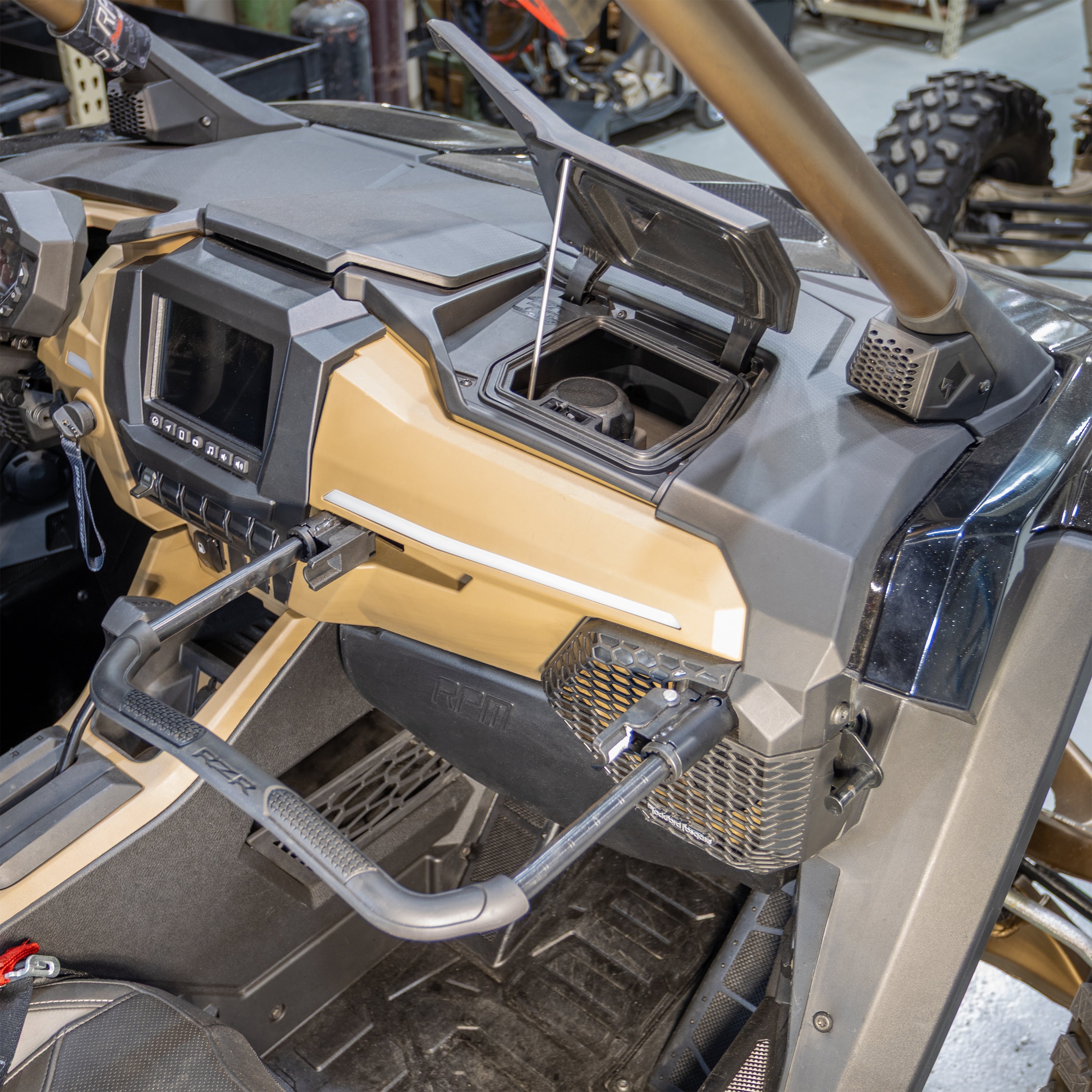 Photo of RPM SXS - RPM Pro R, Pro S, Pro XP & Turbo R 8.5 Gallon Auxiliary Dash Mount Fuel Tank by RPM SXS - Premium fuel tank for UTVs / Side by Sides