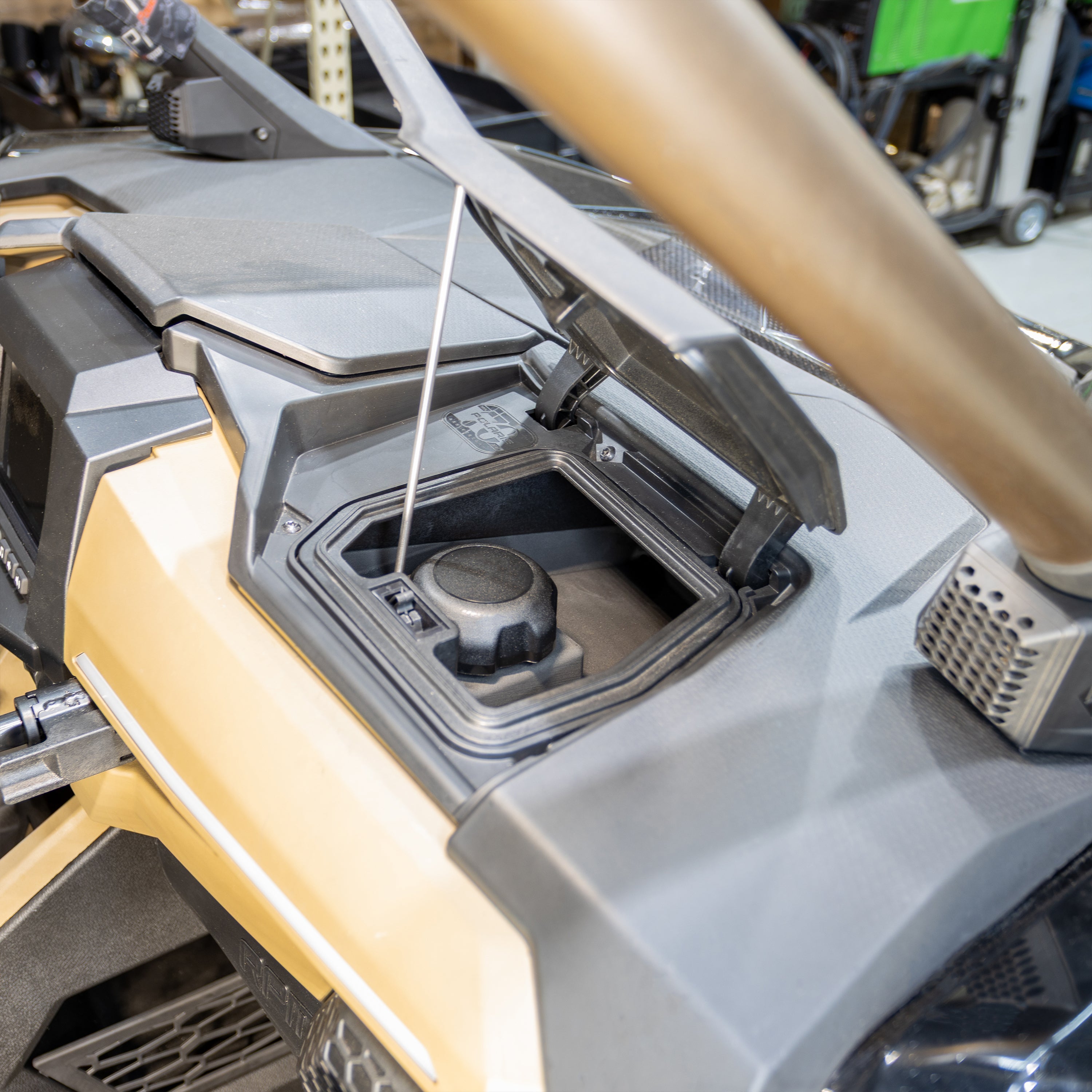 Photo of RPM SXS - RPM Pro R, Pro S, Pro XP & Turbo R 8.5 Gallon Auxiliary Dash Mount Fuel Tank by RPM SXS - Premium fuel tank for UTVs / Side by Sides