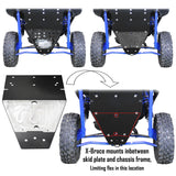 Photo of Polaris RZR Turbo R X-Brace for UHMW Skid Plate by Factory UTV - Premium X-Brace for UTVs / Side by Sides