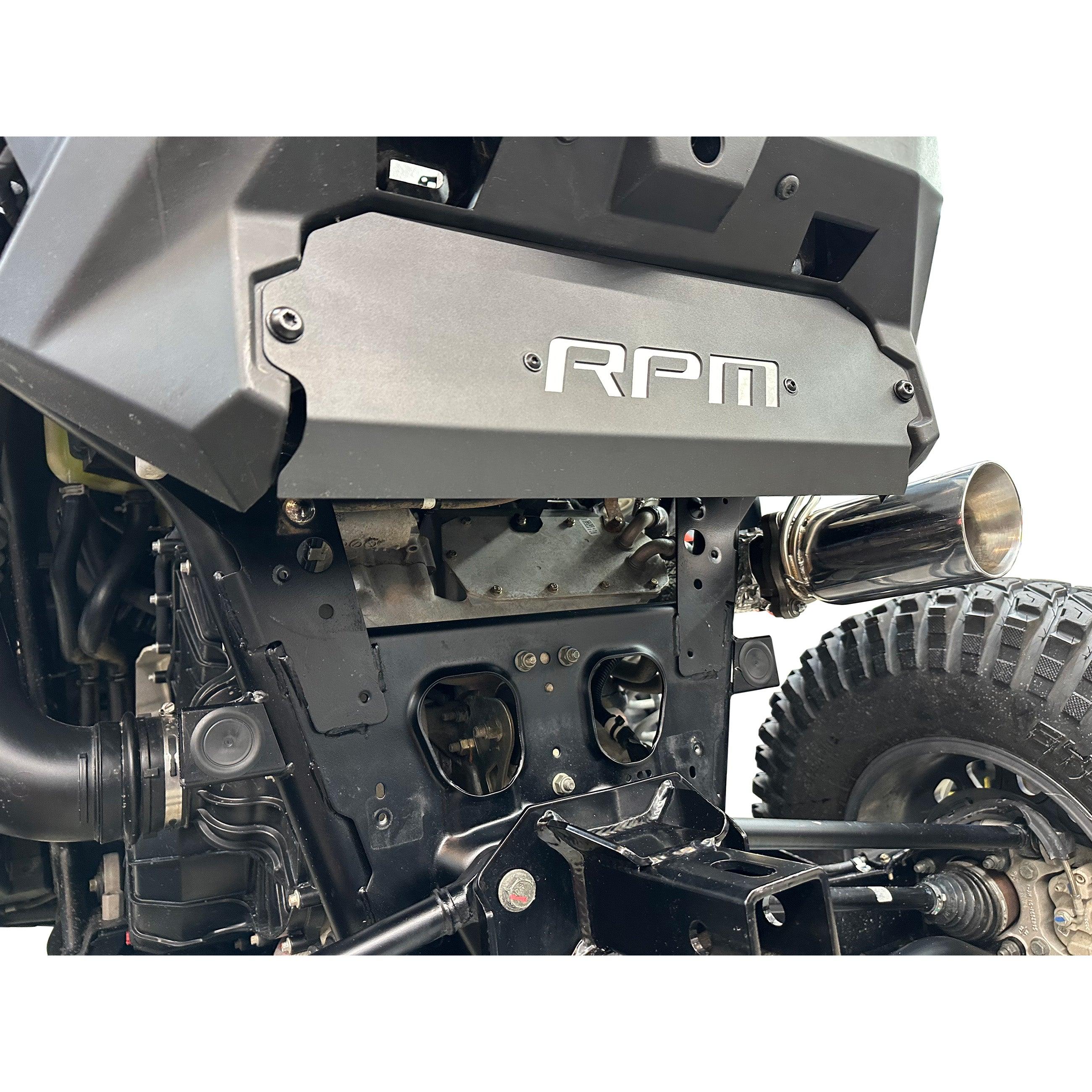 Photo of RPM SXS RPM Pro XP, Pro S & Turbo R Rear Fascia Delete Shield / Muffler Cover by RPM SXS - Premium for UTVs / Side by Sides