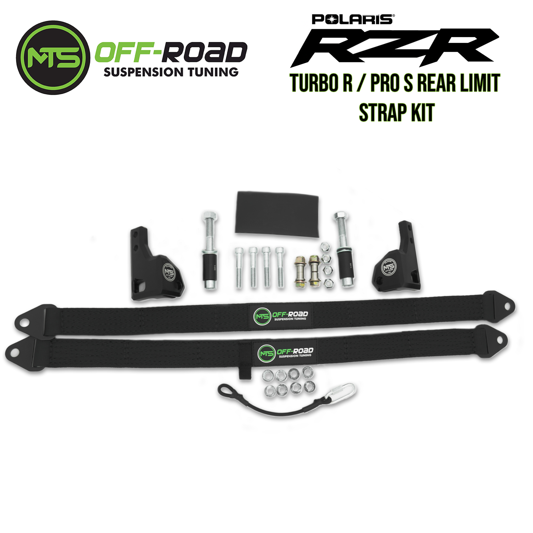 Photo of MTS Off-Road Polaris RZR Turbo R/Pro S Rear Limit Straps by MTS Off-Road - Premium Limit Strap Kit for UTVs / Side by Sides