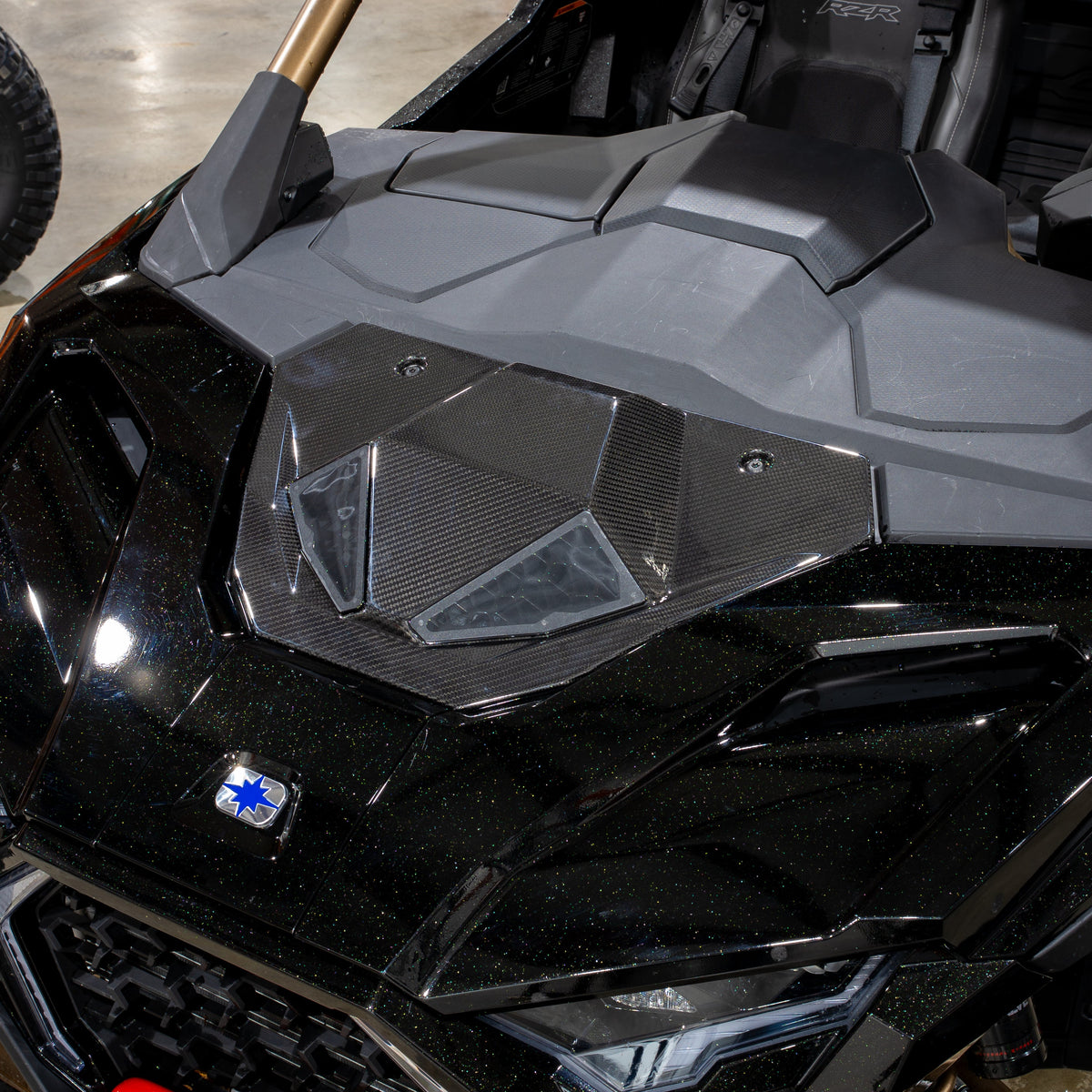 Polaris RZR Pro Series Ram-Air Carbon Fiber Hood – product detail 8