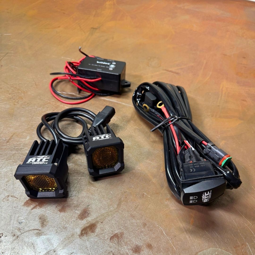 Photo of ATC Chase Light Kit - Amber LED Pods, Flasher Relay (Universal UTV) by All Terrain Concepts - Premium SXS for UTVs / Side by Sides
