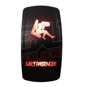 Photo of "Eject Passenger" On/Off Waterproof Rocker Switch - 50 Caliber Racing by 50 Caliber Racing - Premium Rocker Switches for UTVs / Side by Sides