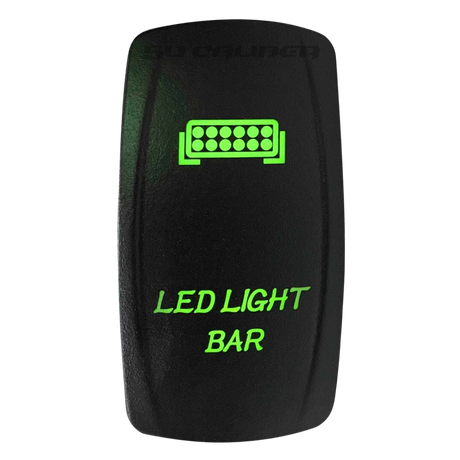 Illuminated LED Light Bar On/Off Rocker Switch