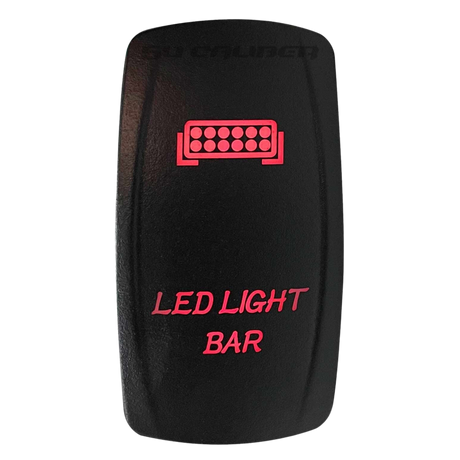 Illuminated LED Light Bar On/Off Rocker Switch
