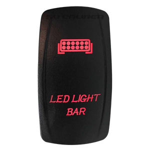 Illuminated LED Light Bar On/Off Rocker Switch