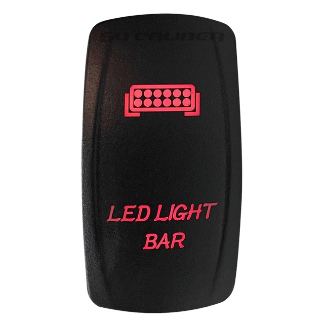 Illuminated LED Light Bar On/Off Rocker Switch