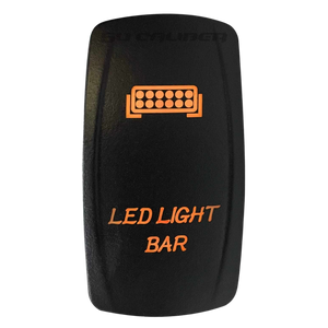 Illuminated LED Light Bar On/Off Rocker Switch