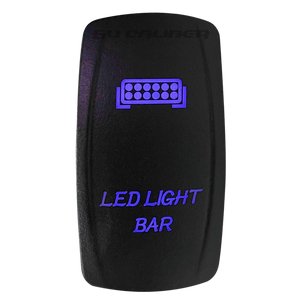 Illuminated LED Light Bar On/Off Rocker Switch