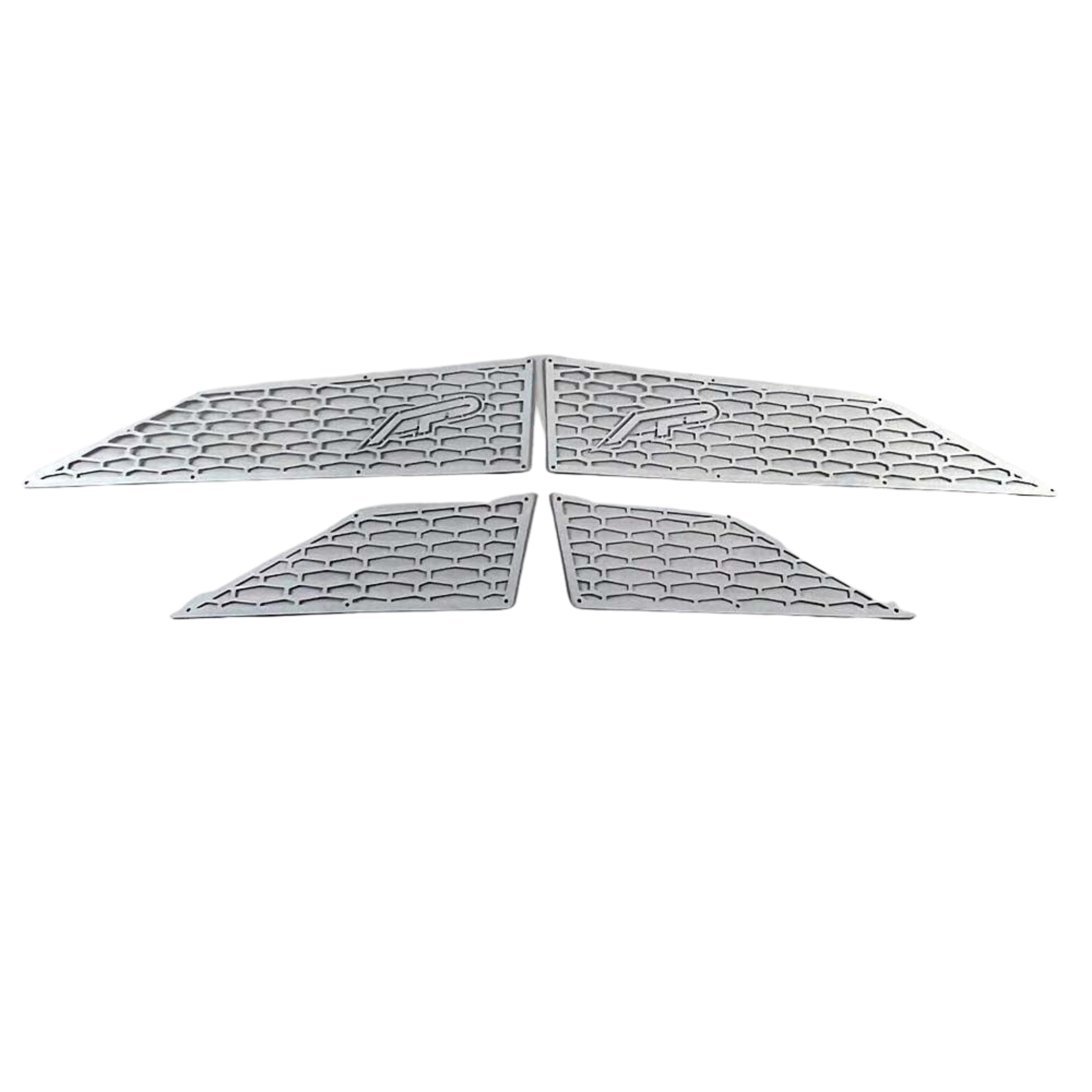 Photo of Aluminum Side Vent Covers White Polaris RZR XP Turbo 2017-2022 by Agency Power - Premium Grilles for UTVs / Side by Sides