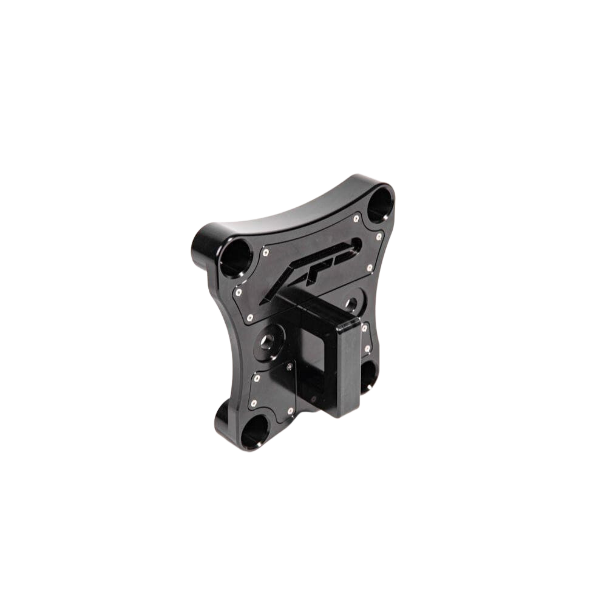 Photo of Can-Am Maverick X3 Black Billet Radius Rod Plate w/ D-Ring (2017-2023) by Agency Power - Premium Radius Rod Plates for UTVs / Side by Sides