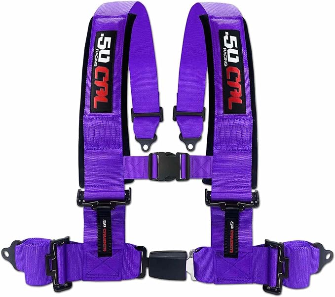 Photo of 4-Point Seat Belt Harness – Automotive buckle by 50 Caliber Racing - Premium Harnesses for UTVs / Side by Sides