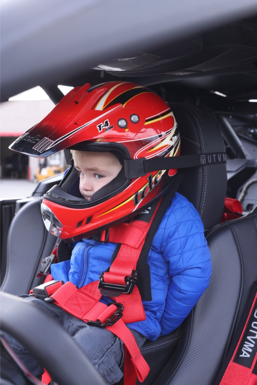 UTVMA Helmet Holders - Headrest Support for Kids + No More Head Bobbing | 5 Colors