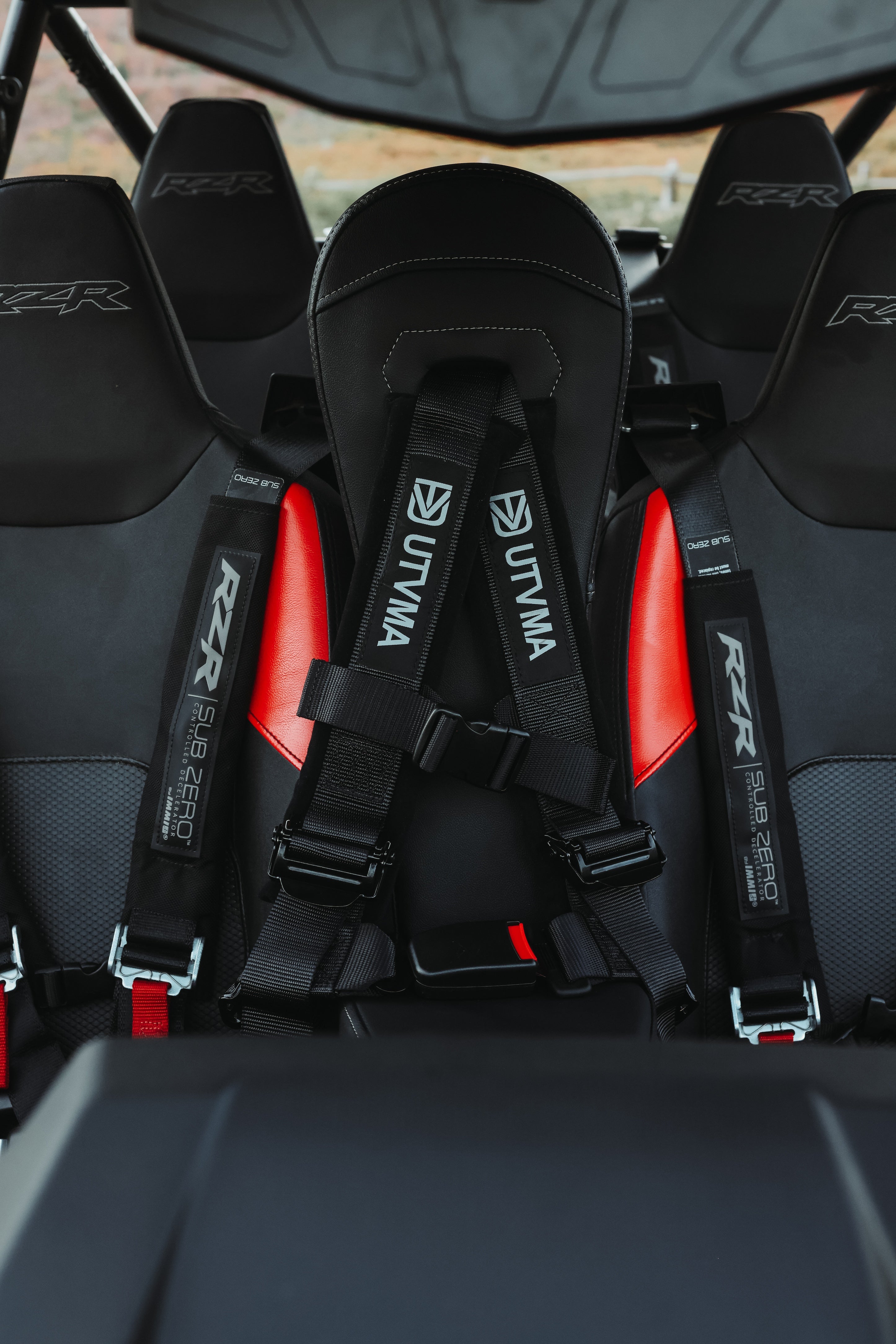 Photo of 2024+ RZR 1000 FRONT Bump Seat by UTV Mountain Accessories - Premium Bump Seats for UTVs / Side by Sides