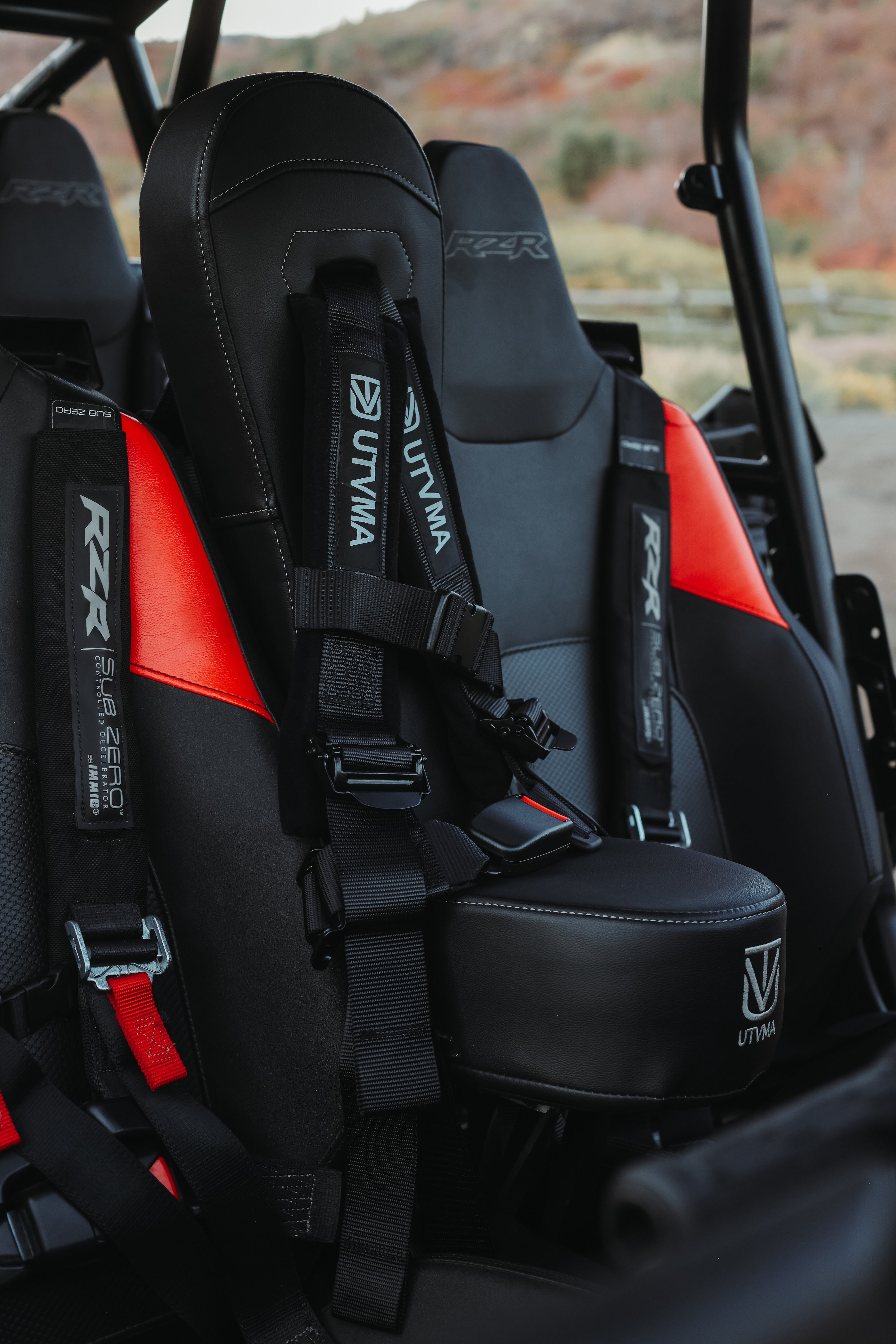 Photo of 2024+ RZR 1000 2 Bump Seat by UTV Mountain Accessories - Premium Bump Seat for UTVs / Side by Sides