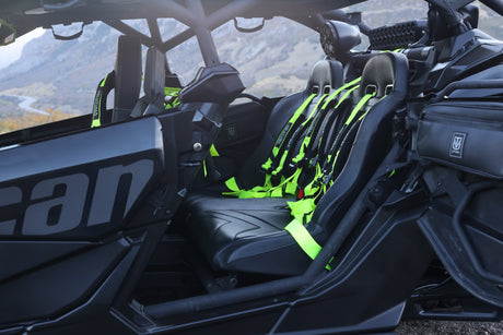 Photo of Maverick X3 Rear Bench Seat W Harnesses (2017-2025) by UTV Mountain Accessories - Premium Bench Seat for UTVs / Side by Sides